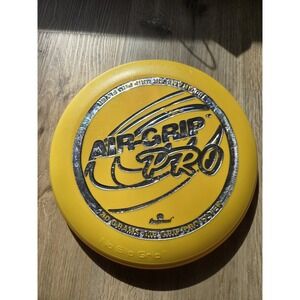 Vintage Frisbee Air-Grip Pro Flyer 180 gram - Imperial  No Slip Grip -Yellow